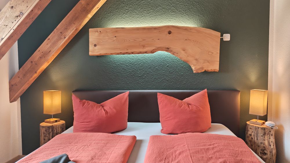 Blick ins Zimmer Pension Talblick